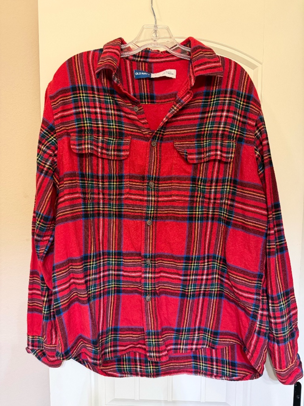 Old Navy Regular Fit Red Button Down